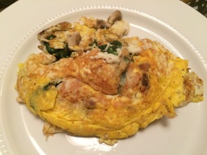 Chicken and Spinach Omlette